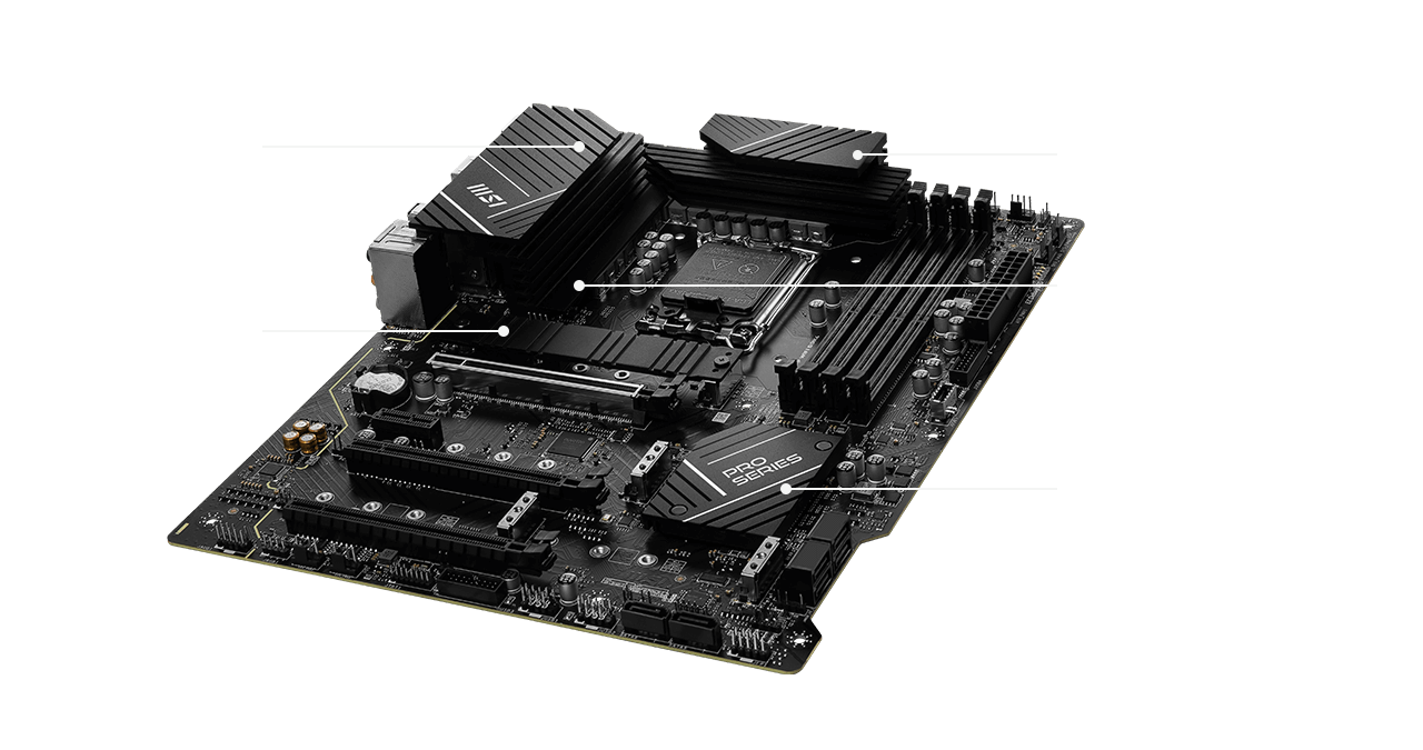 msi pro Z790-P WIFI DDR4 cooling overview mobile