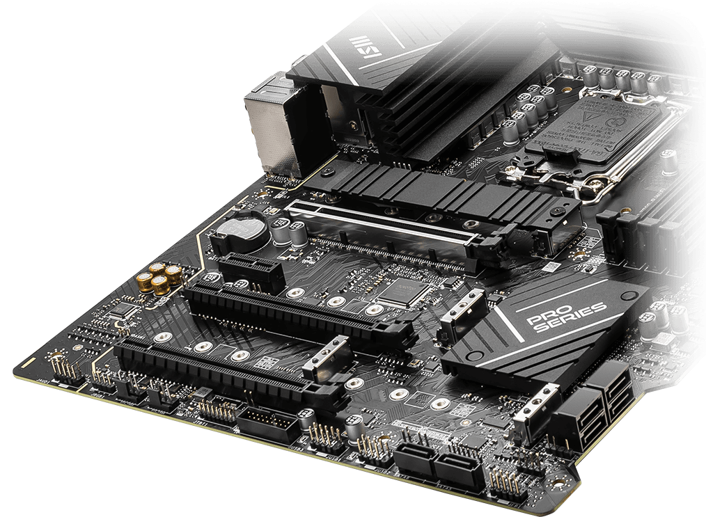 MSI PRO z790-P wifi storage overview