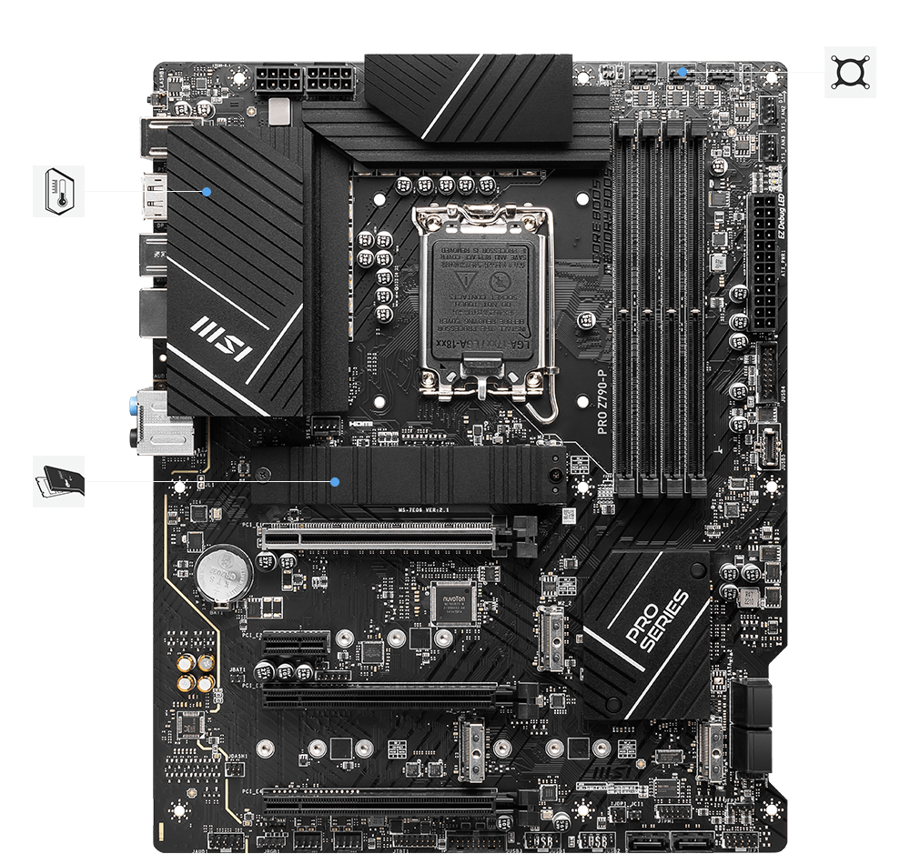 msi pro Z790-p wifi stable features