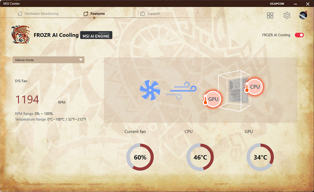 msi ai cooling feature
