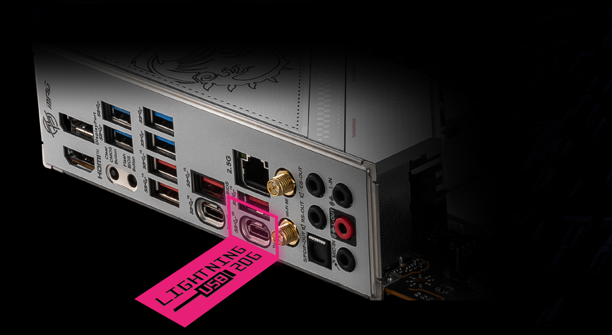 MSI Z790 edge wifi ddr4 lighting usb