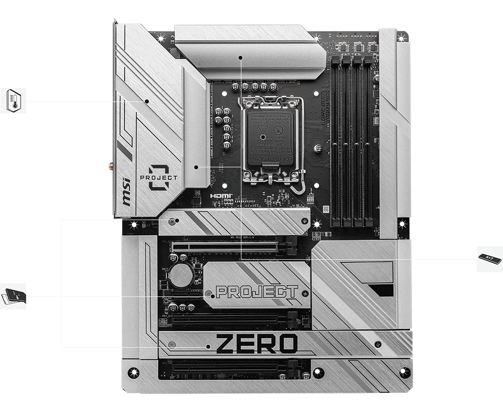 MSI Z790 Projecr Zero Thermal Feature