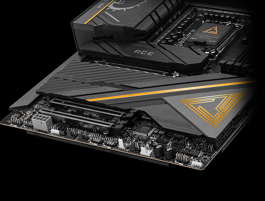 MEG Z890 ACE storage overview