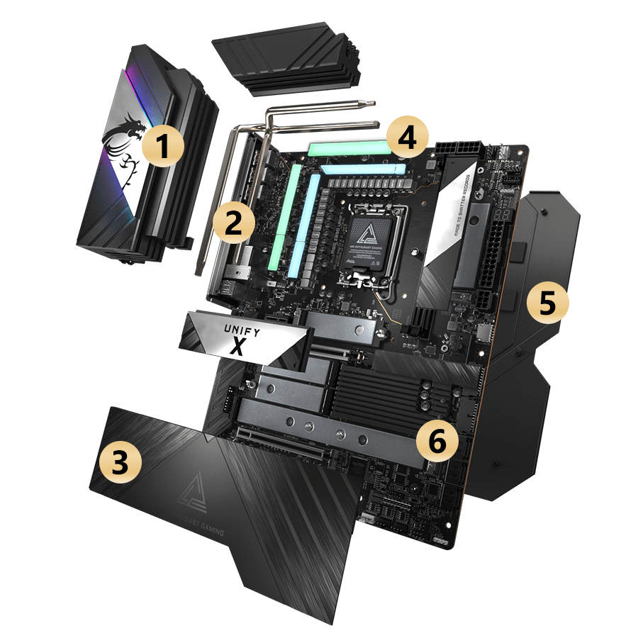 msi MEG Z890 ACE cooling overview mobile