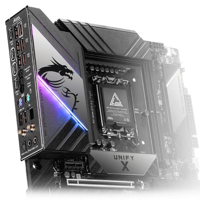 Pre-Installed I/O Shield