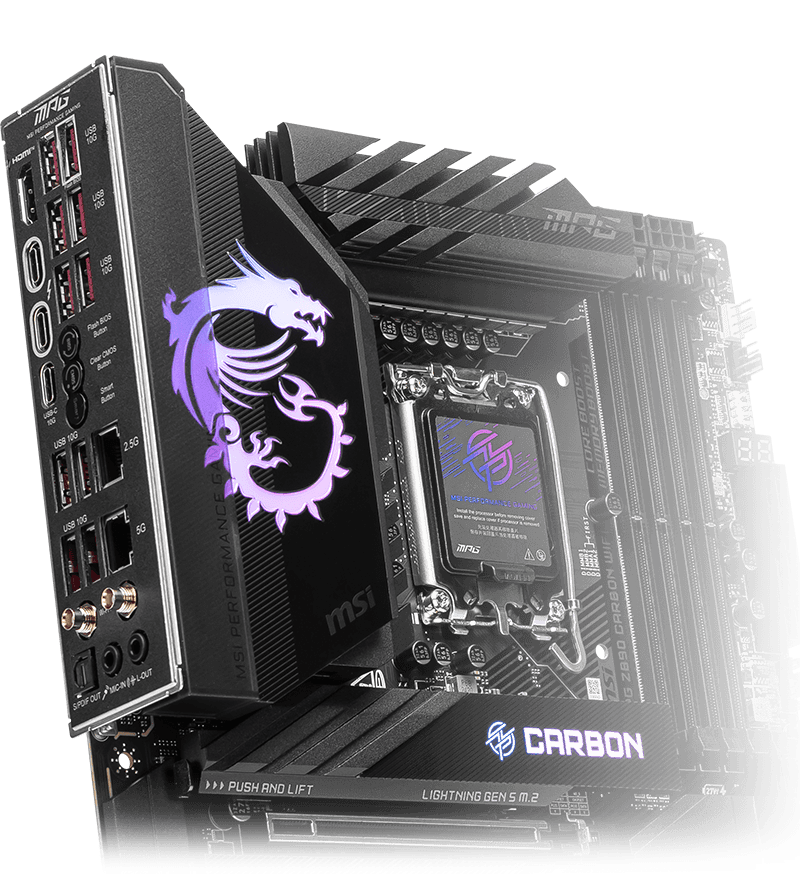 Pre-Installed I/O Shield