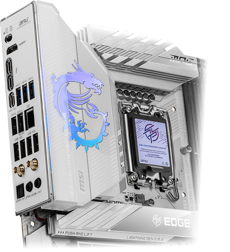 Pre-Installed I/O Shield