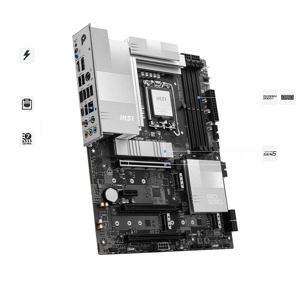 Msi Pro X670-p Wifi High speed features