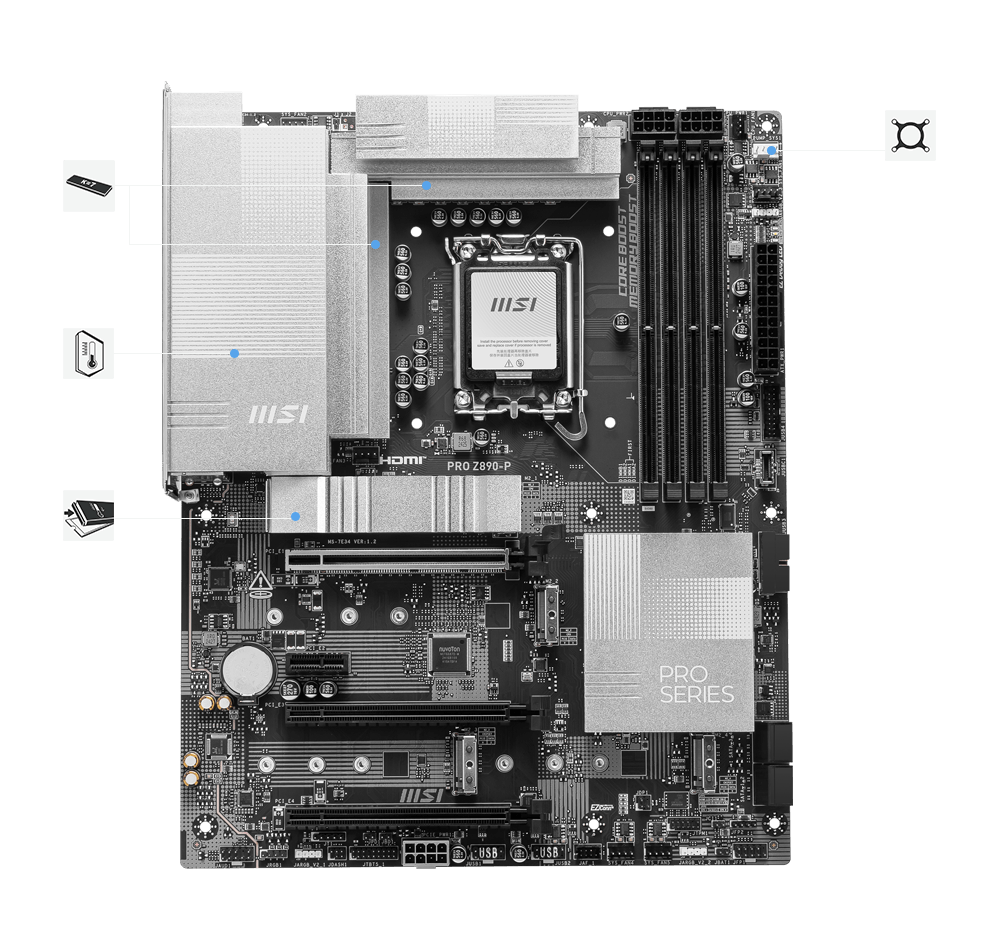 msi pro Z890-p stable features