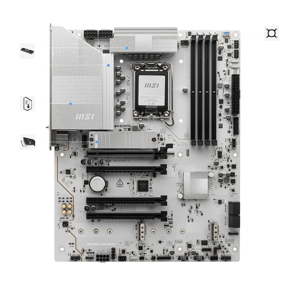 msi PRO Z890-S WIFI stable features
