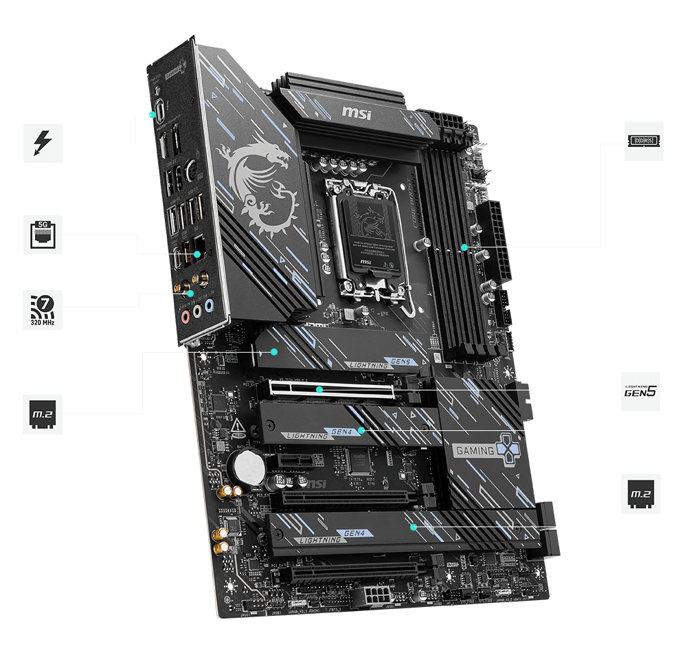 MSI Z890 gaming plus Connectivity