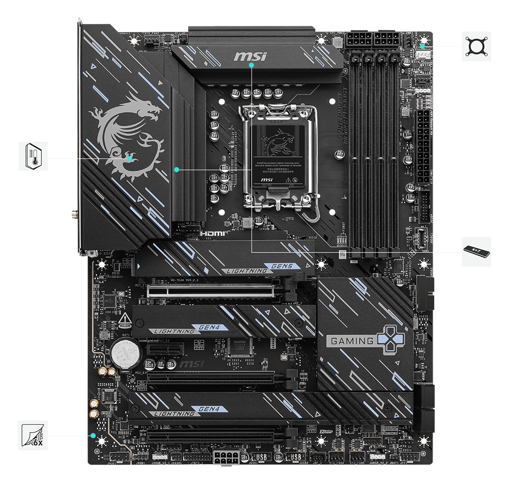 MSI Z890 gaming plus hero Thermal