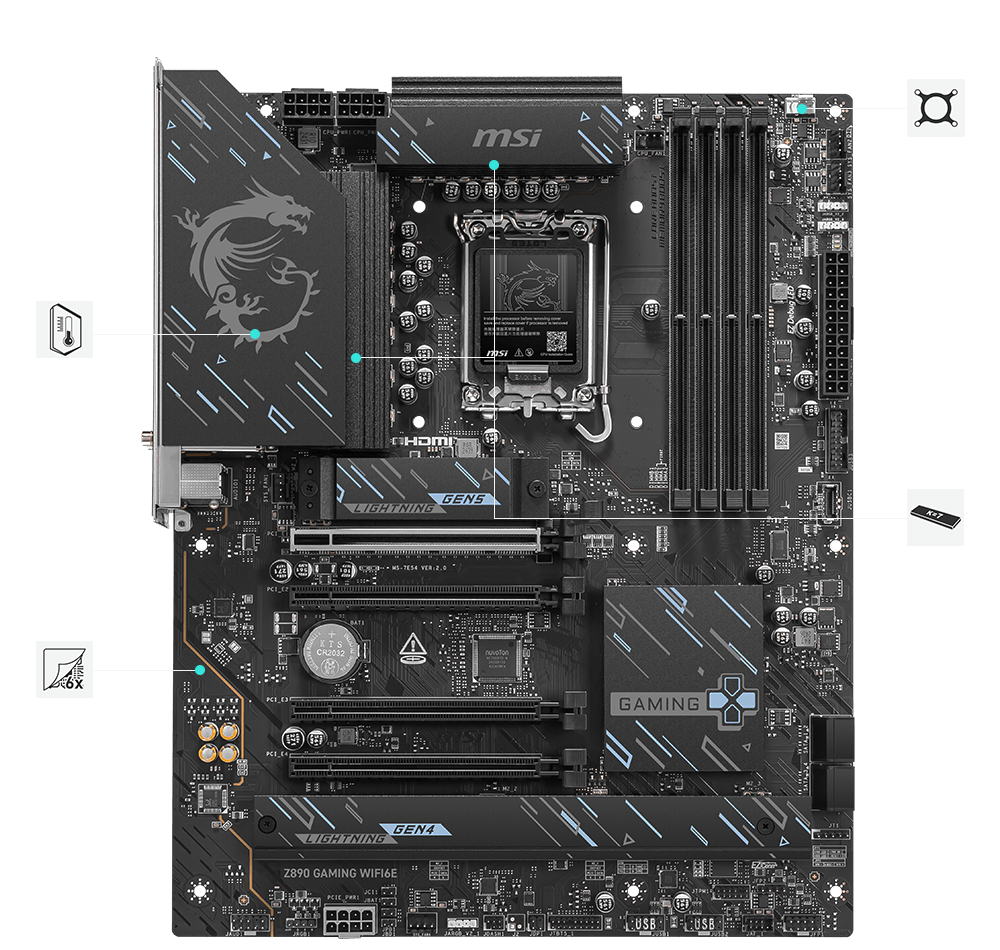 Z890 GAMING WIFI6E