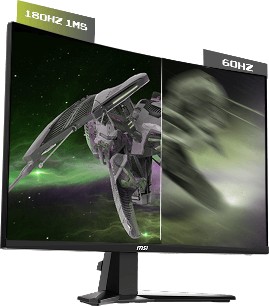 MSI MAG345CQR 180hz refresh and 1ms respinse time