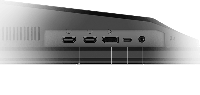 MAG 321UP QD OLED Bottom IO