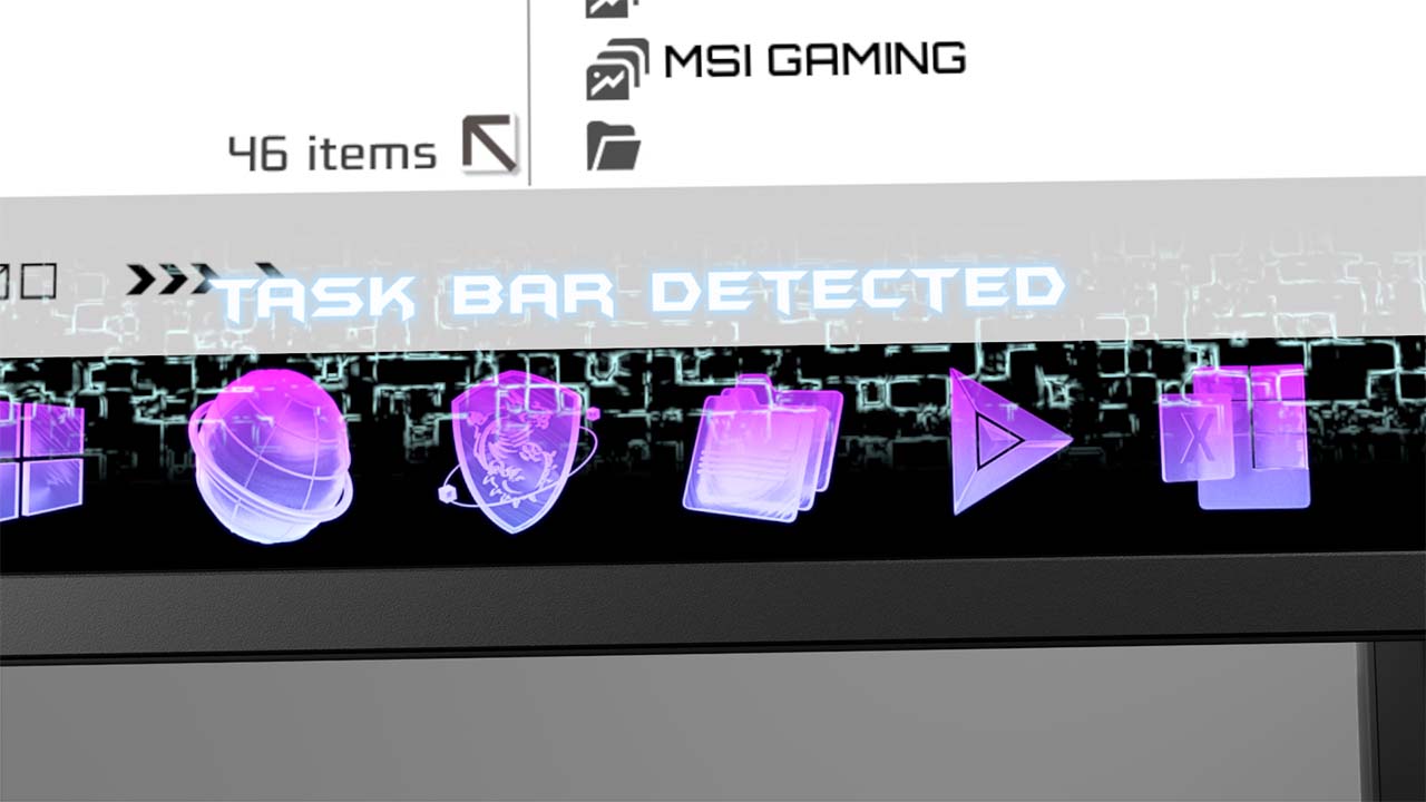 msi MPG321URX taskbar detection