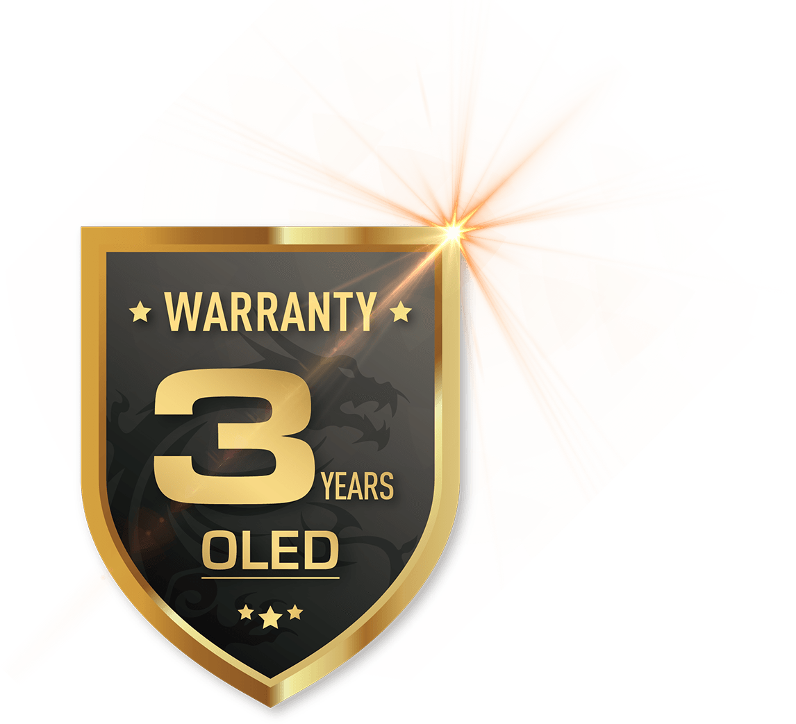 icon 3-YEAR OLED WARRANTY