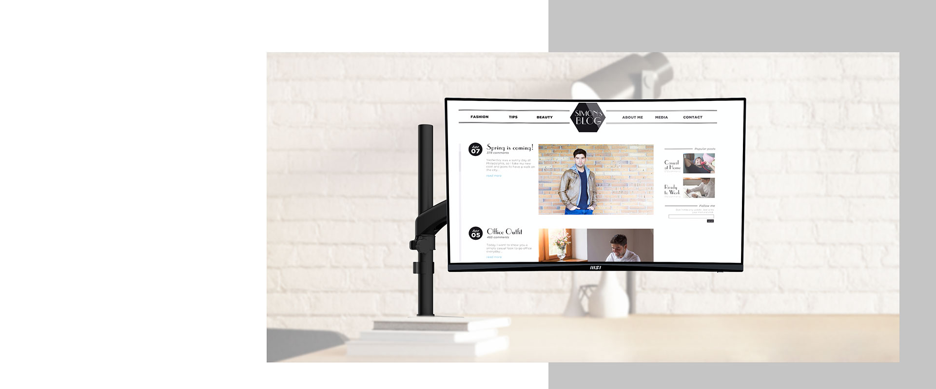 Wall-Mount-Dual-Display