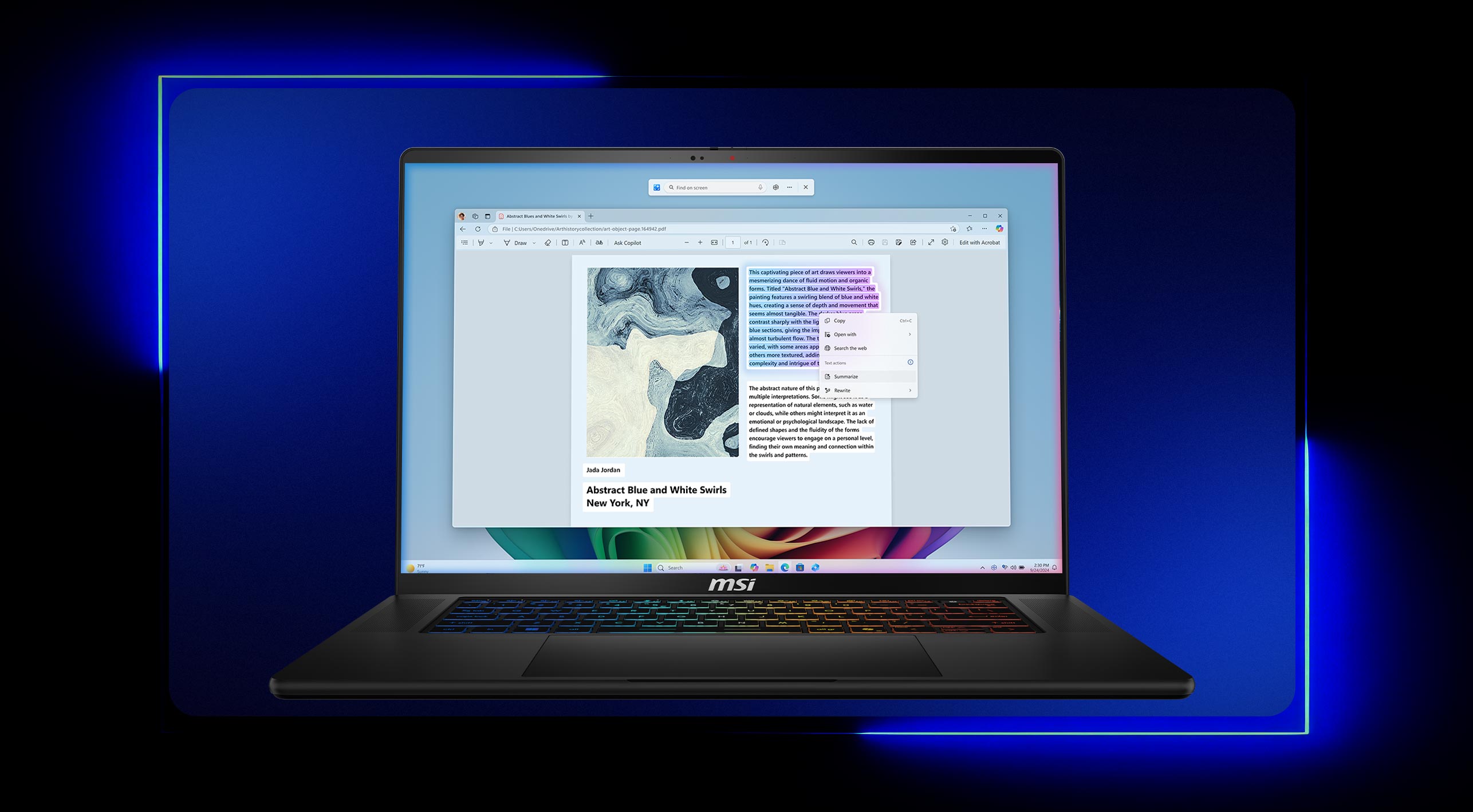 Rewrite with a click