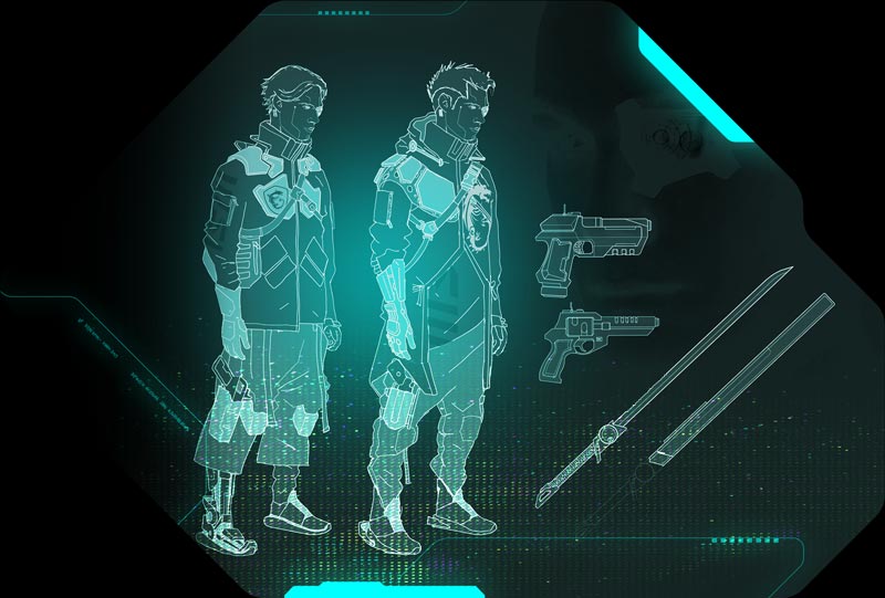 YOUNG CYBORG FIGHTER IN PURSUIT OF TRUE IDENTITY