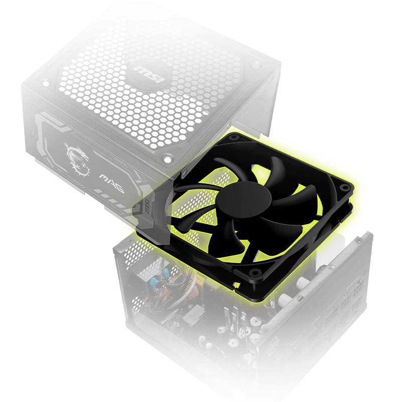 MSI A1250GL PCIE5 Power dynamic bearing