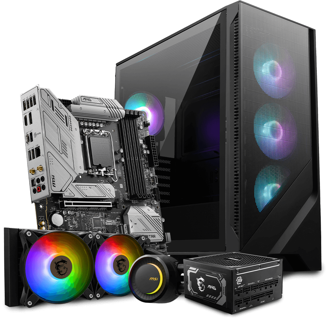 MSI MAG A1250GL PCIE5 and MSI Components