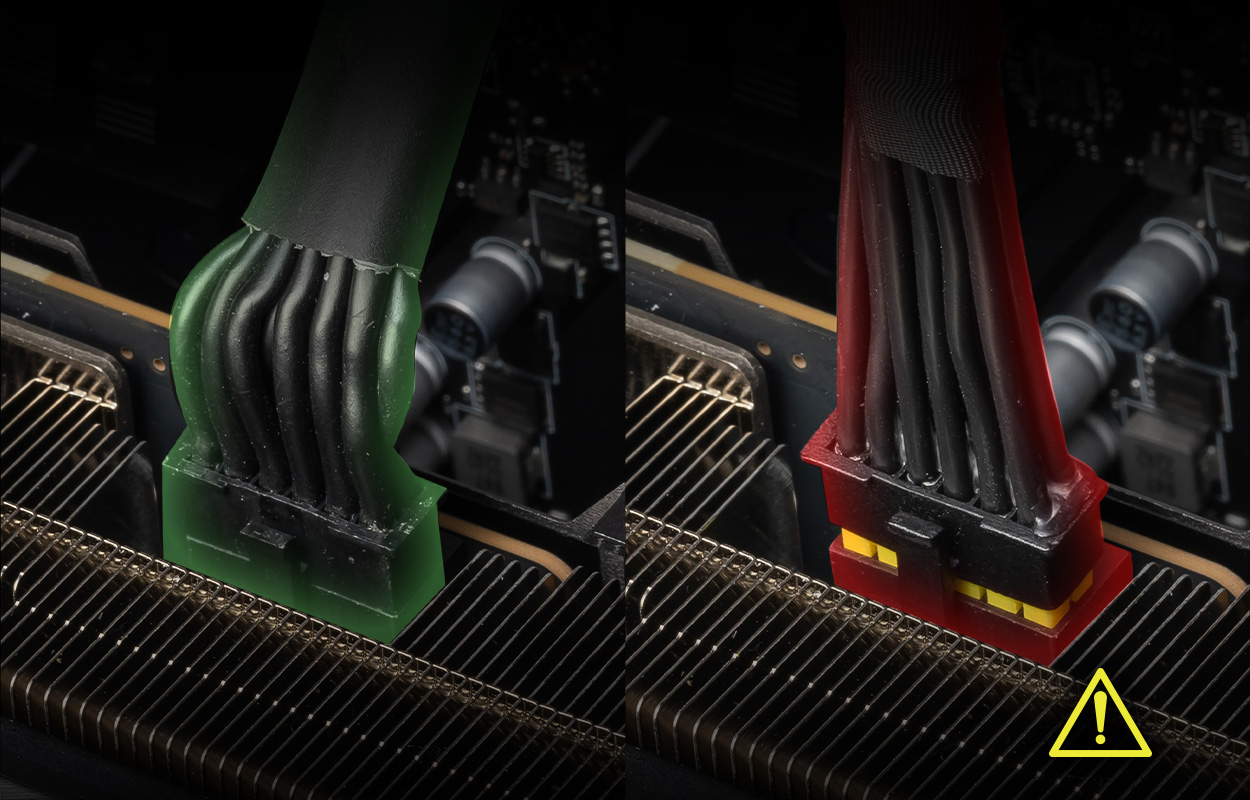 Dual-color 12V-2x6 cable