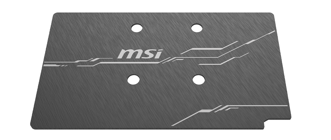 msi rx6600 mech 2x 8g oc v1 backplate