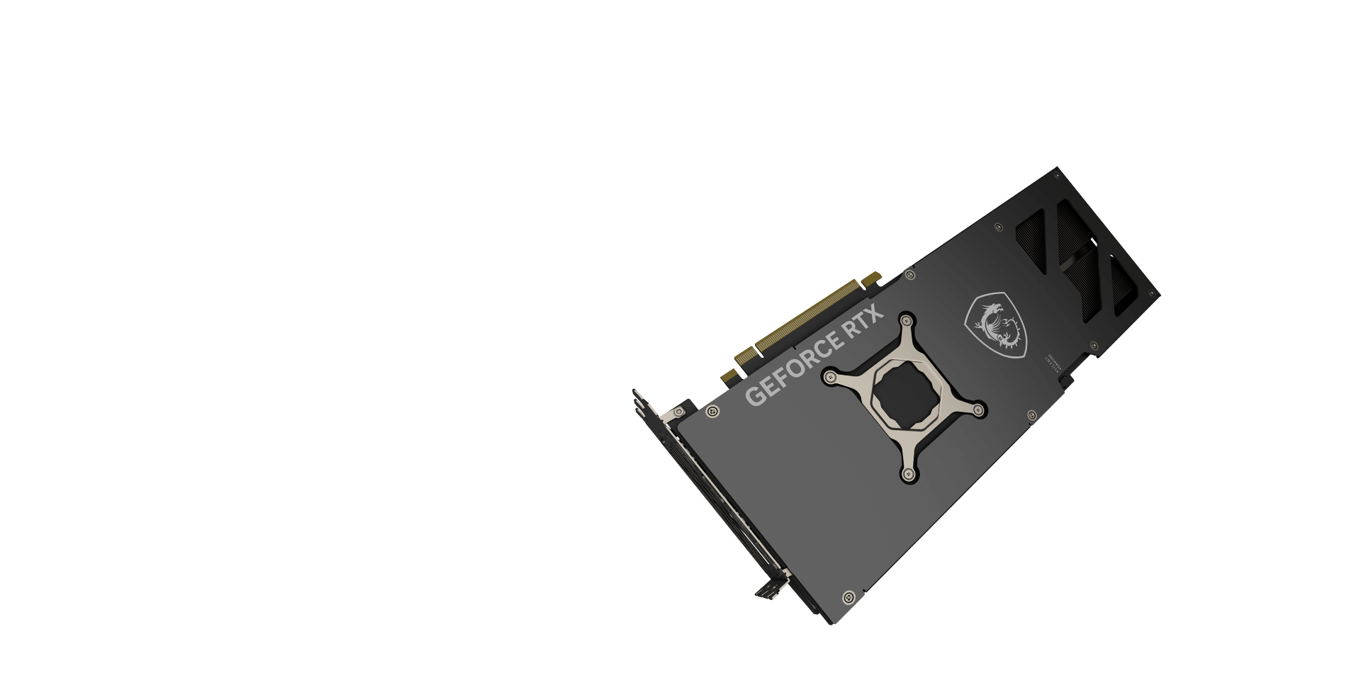 Msi Rtx 4070 Ti Gaming X Slim 12G Back