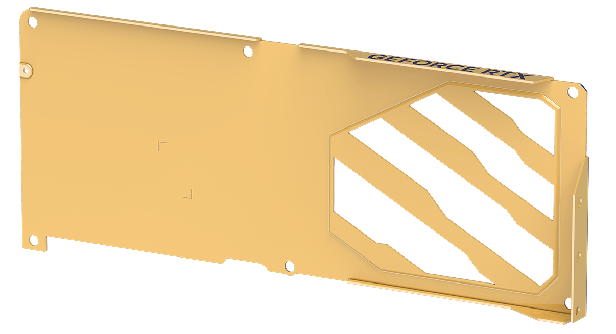 Graphics card thermal design explosion view back layer