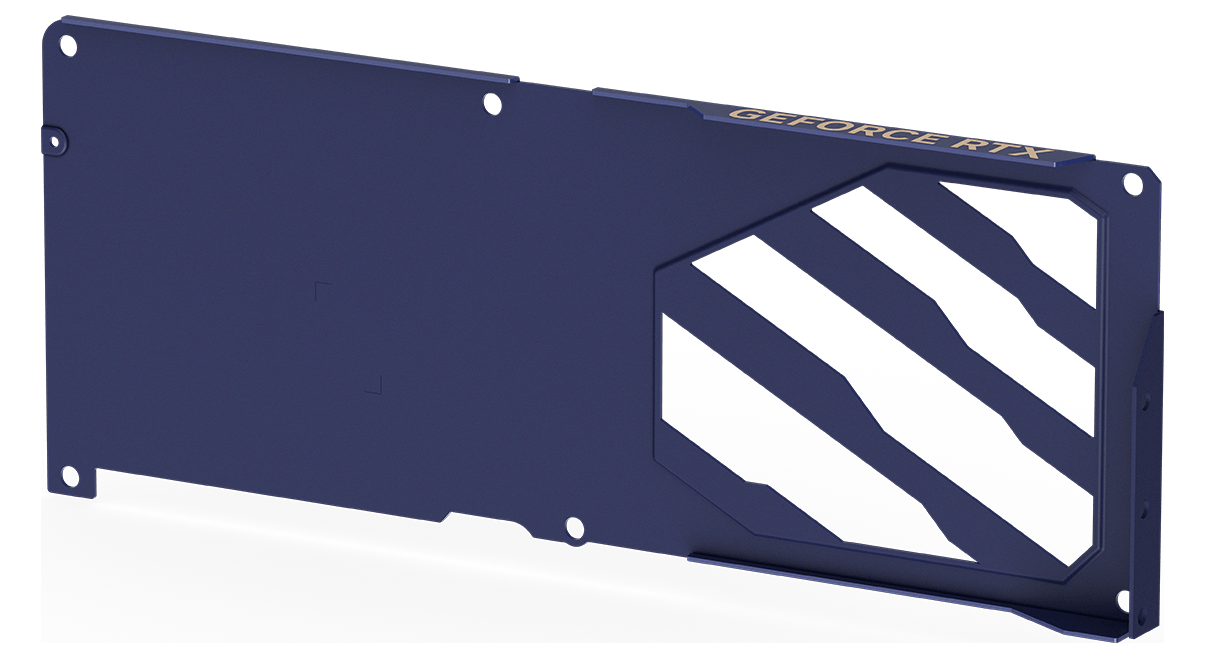 Graphics card thermal design explosion view back layer