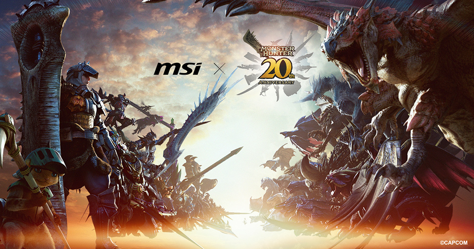 MSI and CAPCOM Celebrate the 20th Anniversary of Monster Hunter