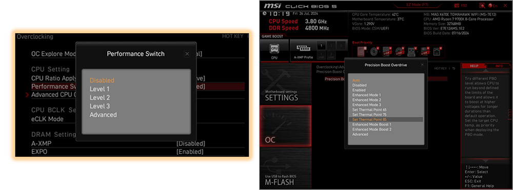 Performance Switch & PBO