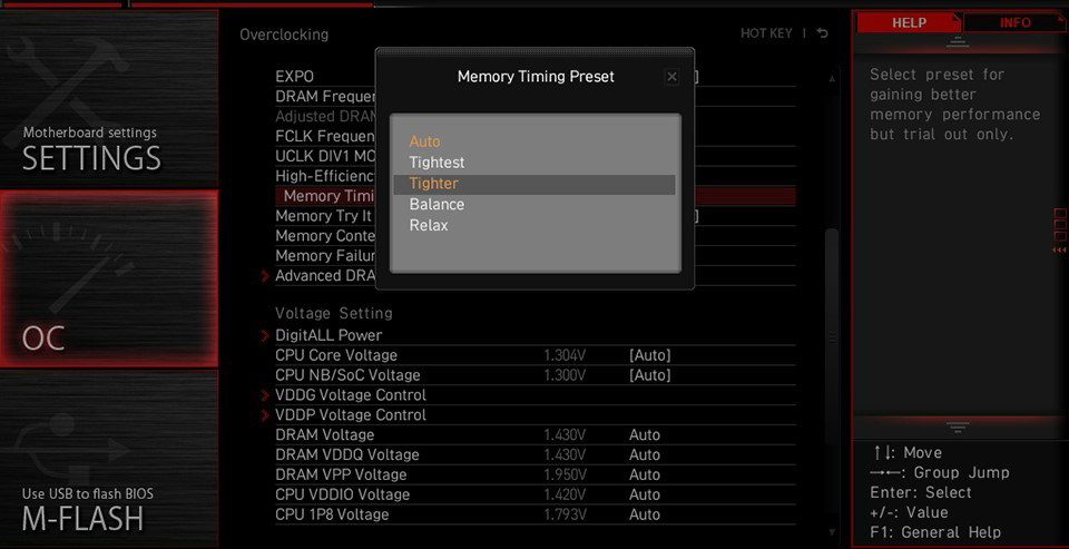 Memory Try It! & MSI High-Efficiency Mode