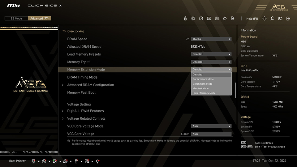 MSI Click BIOS X