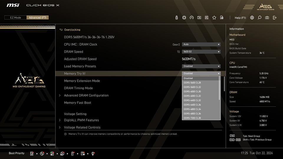 MSI Click BIOS X