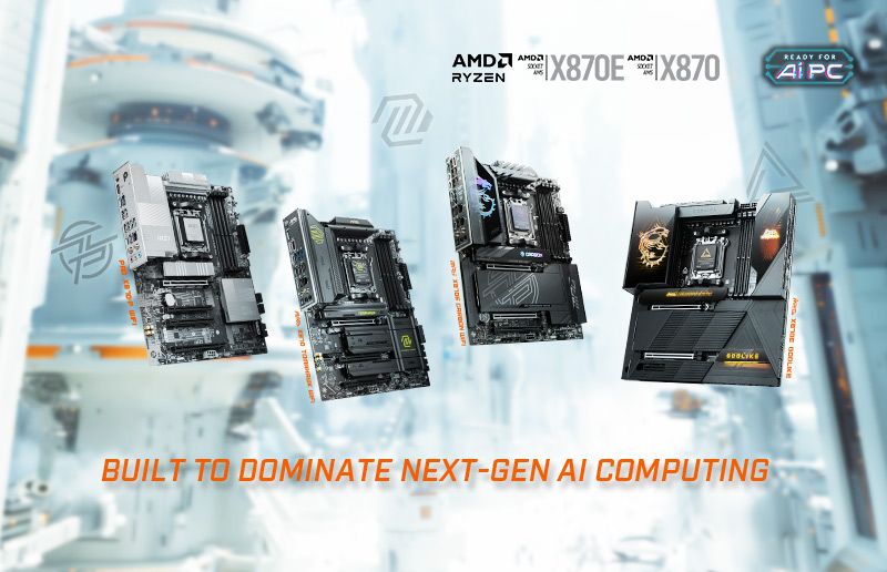 All-New MSI X870(E) Motherboards - Built to Dominate Next-Gen AI Computing