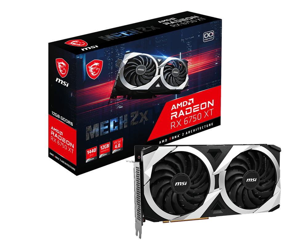 Radeon™ RX 6750 XT MECH 2X 12G OC