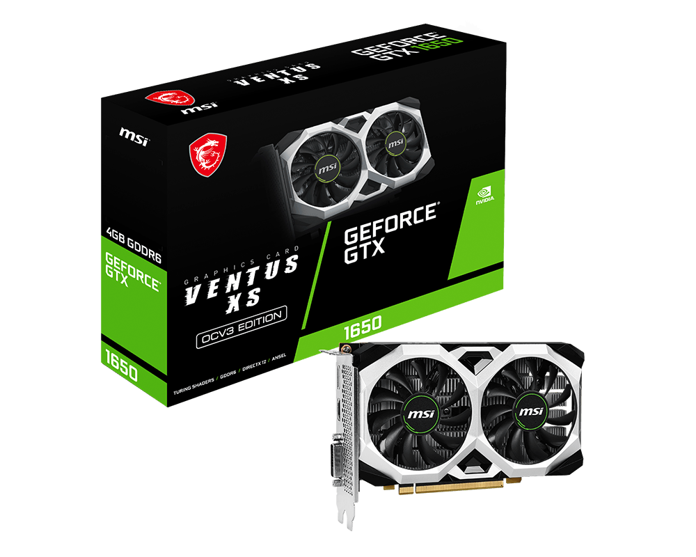 GeForce® GTX 1650 D6 VENTUS XS OCV3
