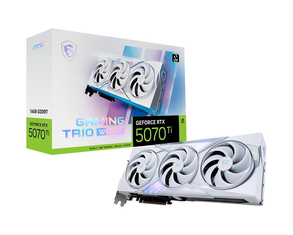 GeForce RTX™ 5070 Ti 16G GAMING TRIO WHITE