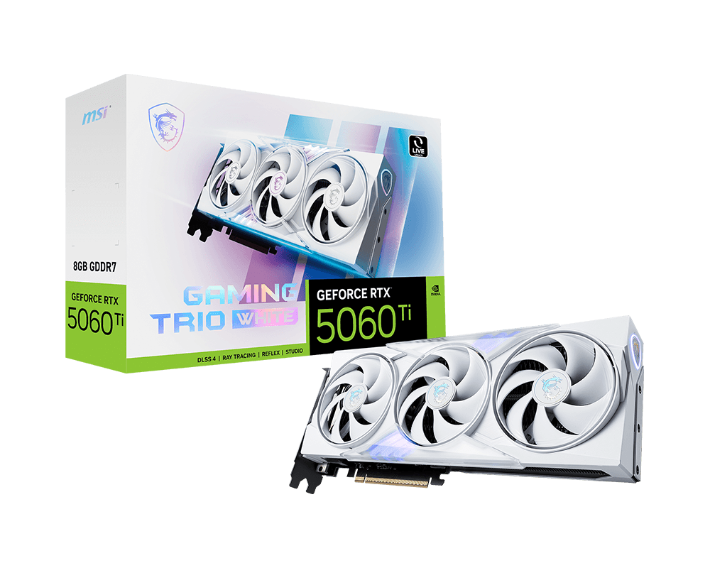 GeForce RTX™ 5060 Ti 8G GAMING TRIO WHITE