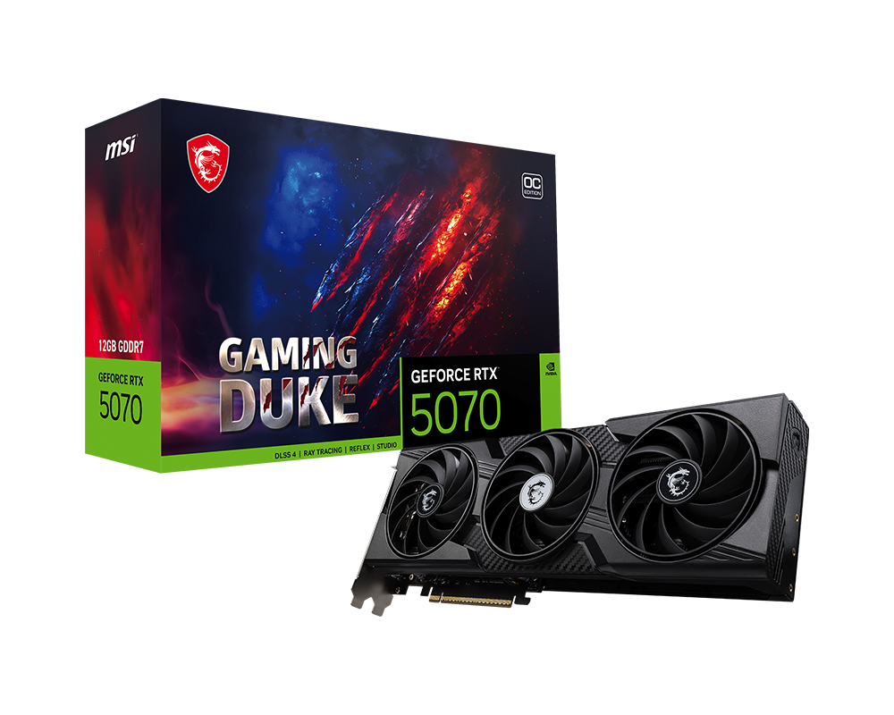 GeForce RTX™ 5070 12G GAMING DUKE 3X OC