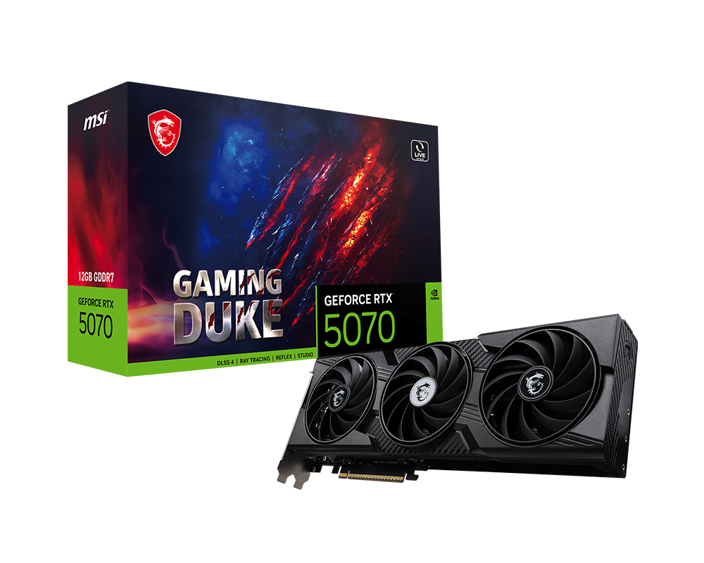 GeForce RTX™ 5070 12G GAMING DUKE 3X