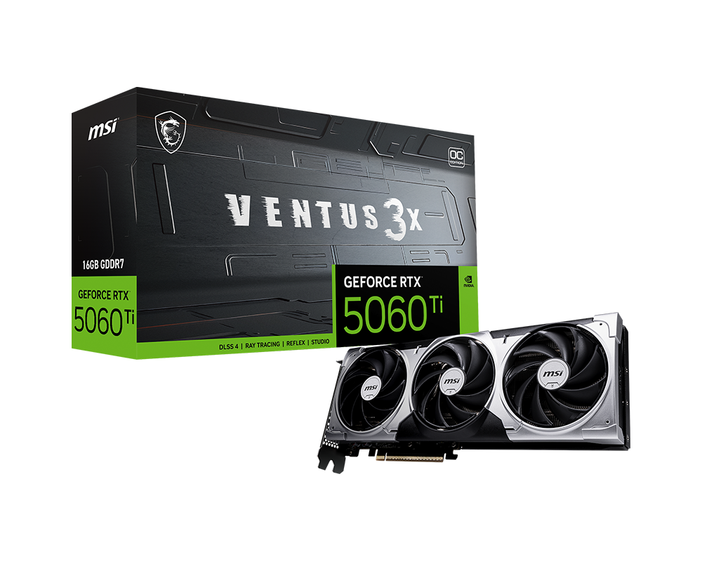 GeForce RTX™ 5060 Ti 16G VENTUS 3X OC