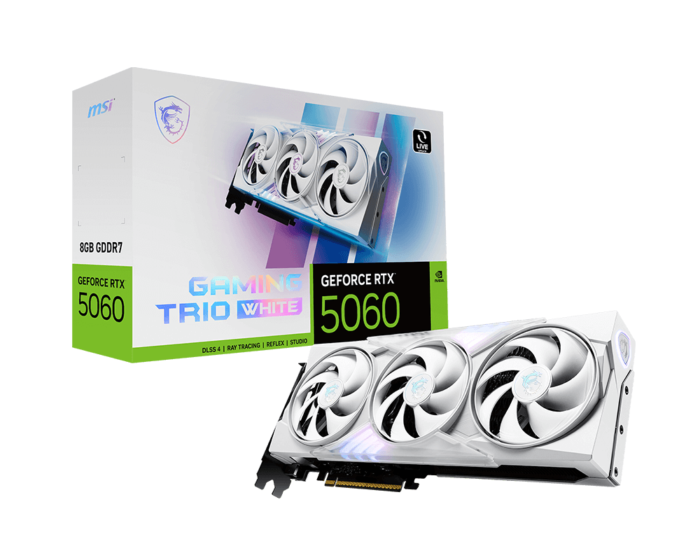 GeForce RTX™ 5060 8G GAMING TRIO WHITE
