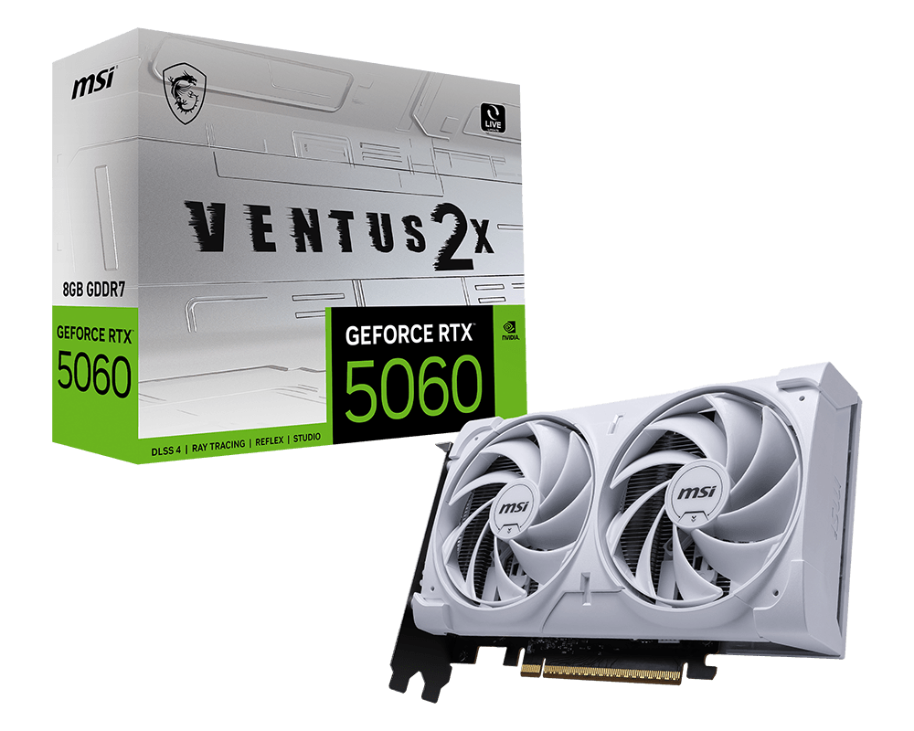 GeForce RTX™ 5060 8G VENTUS 2X WHITE