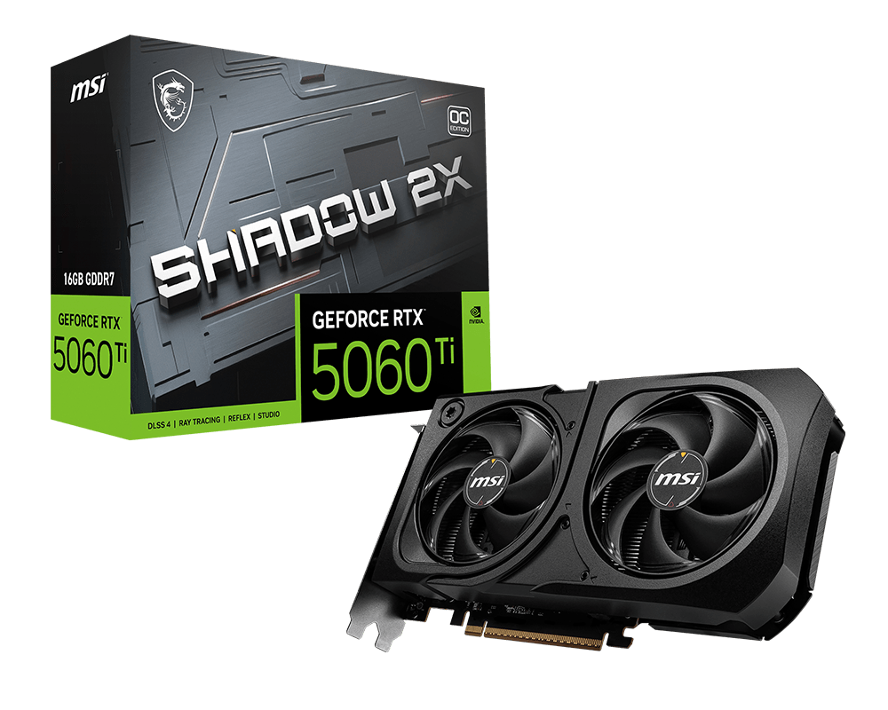 GeForce RTX™ 5060 Ti 16G SHADOW 2X OC PLUS
