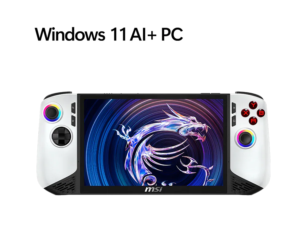 CLAW 8 AI+ 掌机 熊猫版 2025; Windows 11 AI+ PC