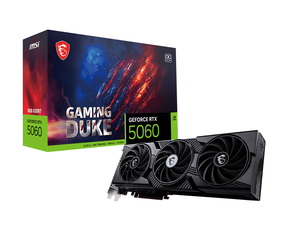 GeForce RTX™ 5060 8G GAMING DUKE 3X OC