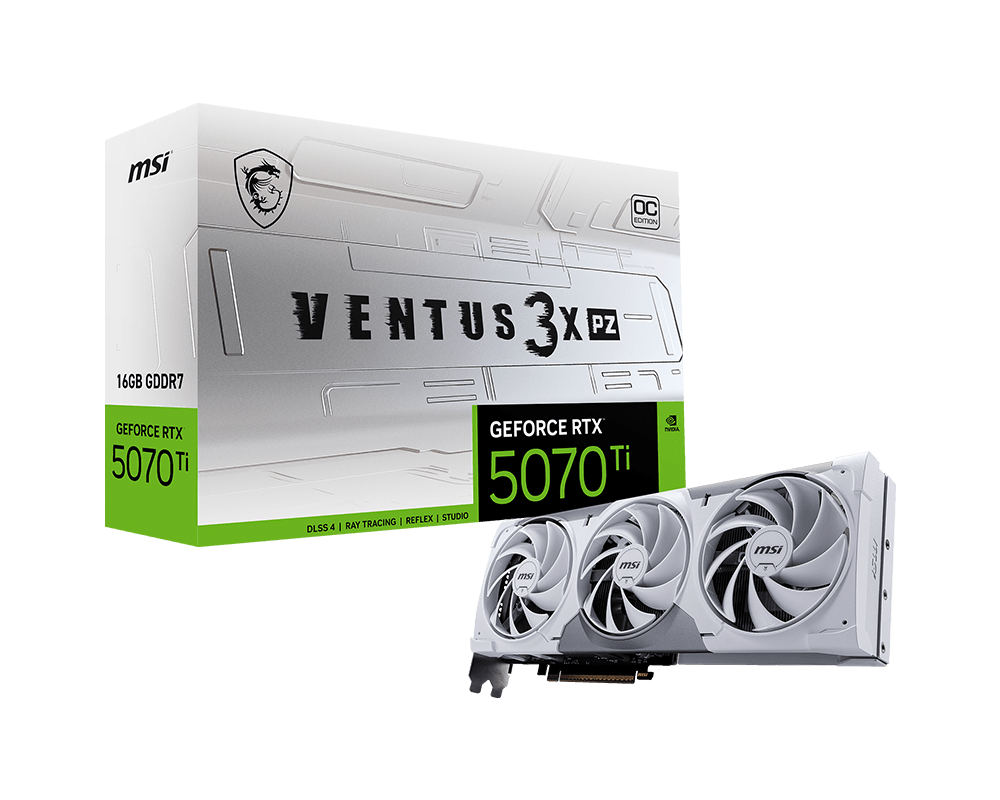 GeForce RTX™ 5070 Ti 16G VENTUS 3X PZ OC